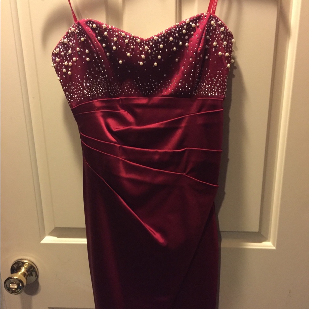Ruby red short formal dress. TAGS STILL ON!